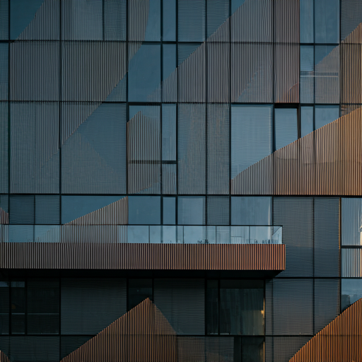 Modern building facade with premium architectural details